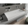 Mexen Ava countertop washbasin made of conglomerate B/O 100 x 46 cm, white - 23011000