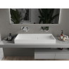 Mexen Ava countertop washbasin made of conglomerate B/O 100 x 46 cm, white - 23011000