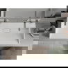 Mexen Ava conglomerate countertop washbasin W/O 100 x 46 cm, white - 23011000