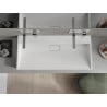 Mexen Ava countertop basin made of conglomerate B/O 100 x 46 cm, white - 23011000