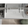 Mexen Ava countertop washbasin made of conglomerate B/O 100 x 46 cm, white - 23011000