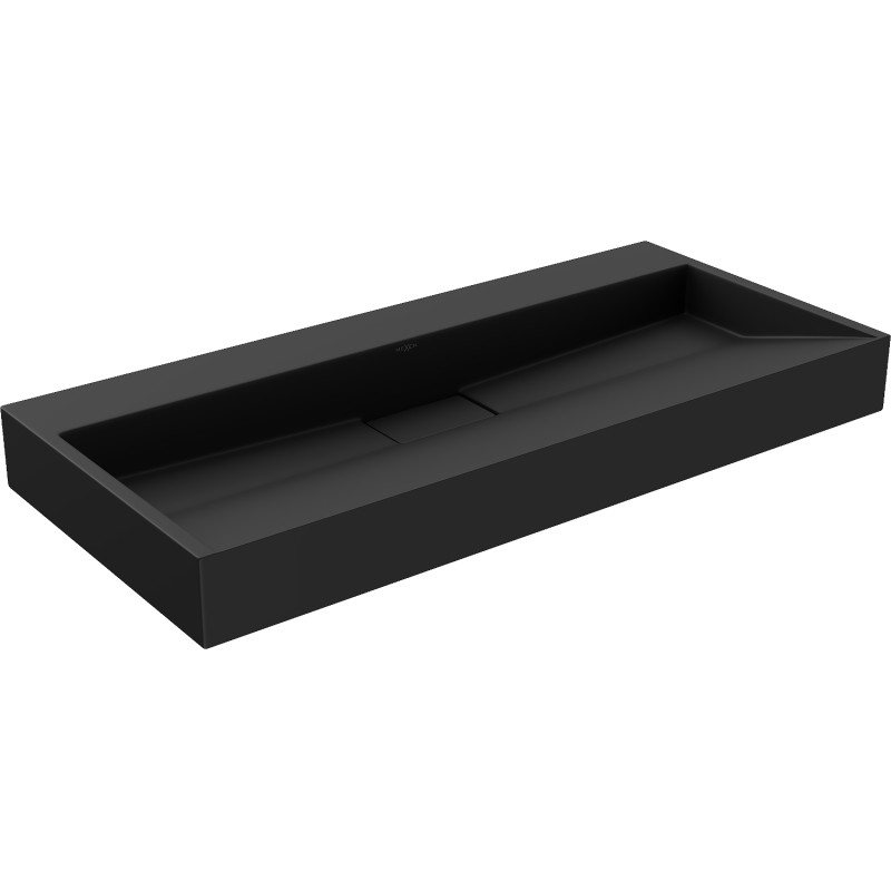 Mexen Ava countertop washbasin made of conglomerate B/O 100 x 46 cm, black - 23011070
