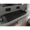 Mexen Ava countertop washbasin made of B/O conglomerate 100 x 46 cm, black - 23011070