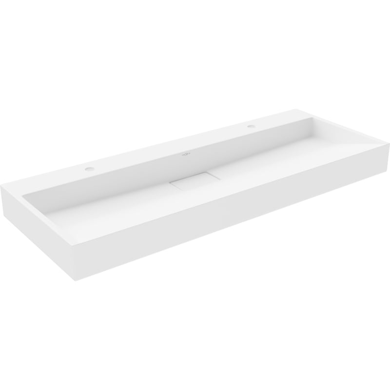 Mexen Ava countertop washbasin made of conglomerate 2/O 120 x 46 cm, white - 23011202