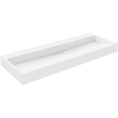 Mexen Ava countertop washbasin made of conglomerate 2/O 120 x 46 cm, white - 23011202