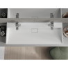 Mexen Ava countertop sink made of conglomerate 2/O 120 x 46 cm, white - 23011202