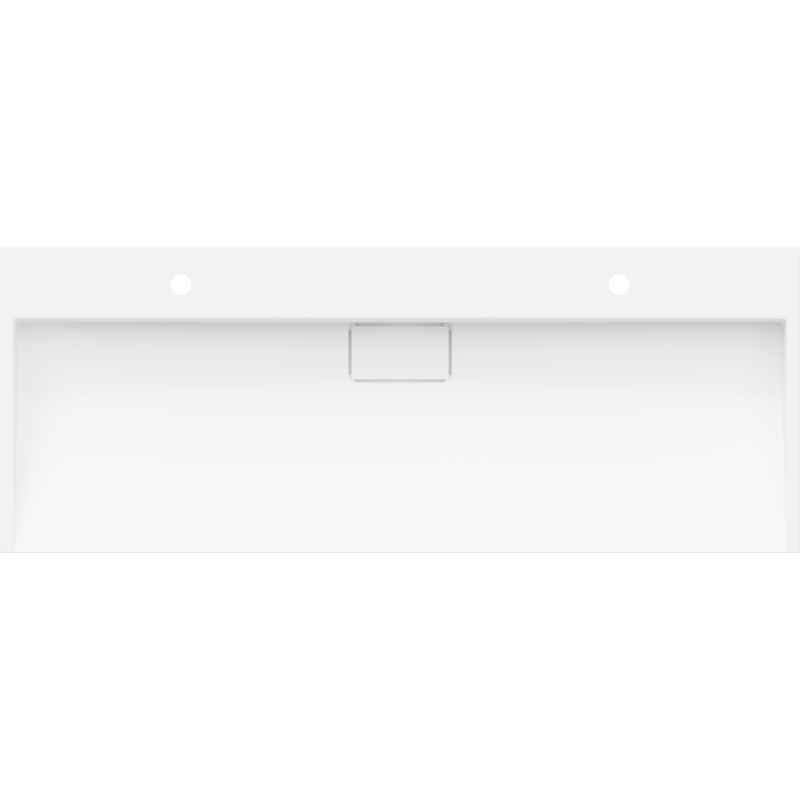 Mexen Ava countertop sink made of conglomerate 2/O 120 x 46 cm, white - 23011202