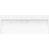 Mexen Ava countertop sink made of conglomerate 2/O 120 x 46 cm, white - 23011202