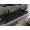 Mexen Ava countertop washbasin made of conglomerate 2/O 120 x 46 cm, black - 23011272