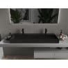 Mexen Ava countertop washbasin made of conglomerate 2/O 120 x 46 cm, black - 23011272
