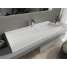 Mexen Ava countertop sink made of conglomerate 1/O 120 x 46 cm, white - 23011201