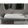 Mexen Ava countertop washbasin made of conglomerate 1/O 120 x 46 cm, white - 23011201