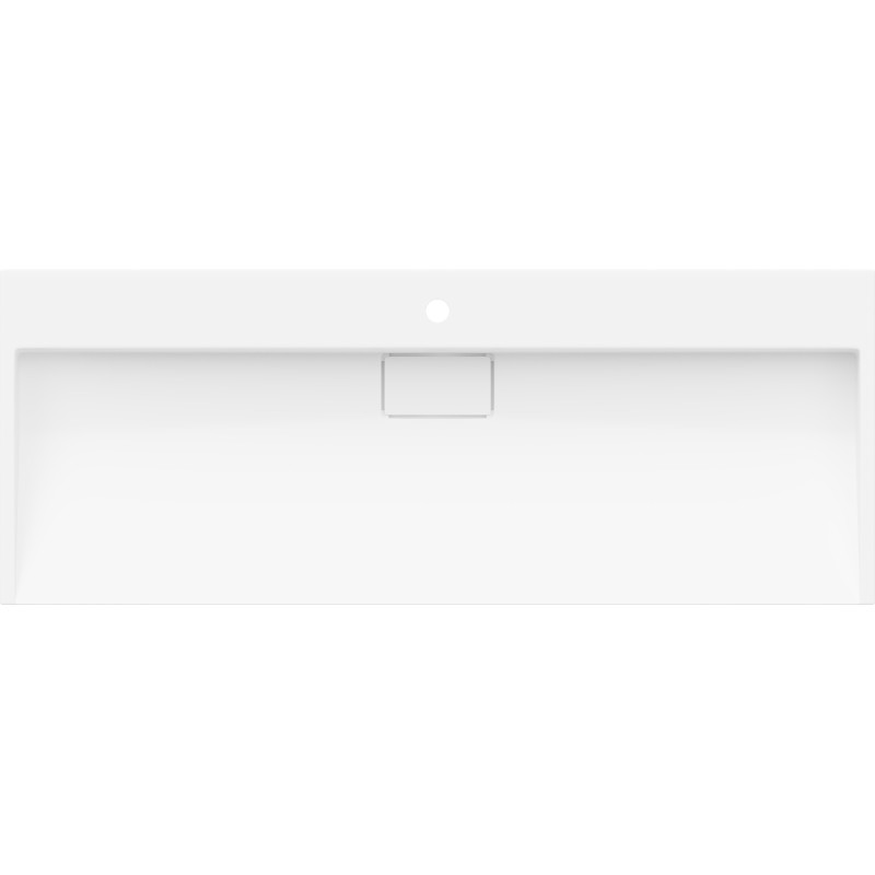 Mexen Ava countertop sink made of conglomerate 1/O 120 x 46 cm, white - 23011201