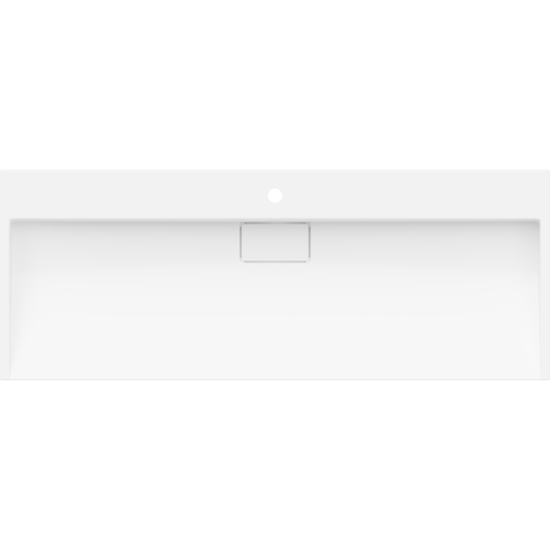 Mexen Ava countertop washbasin made of conglomerate 1/O 120 x 46 cm, white - 23011201