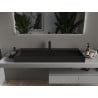 Mexen Ava countertop basin made of conglomerate 1/O 120 x 46 cm, black - 23011271