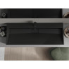 Mexen Ava above-counter washbasin made of conglomerate 1/O 120 x 46 cm, black - 23011271