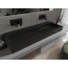 Mexen Ava countertop basin made of conglomerate B/O 120 x 46 cm, black - 23011270
