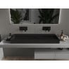Mexen Ava countertop basin made of conglomerate B/O 120 x 46 cm, black - 23011270