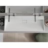 Mexen Ava conglomerate countertop washbasin W/O 120 x 46 cm, white - 23011200