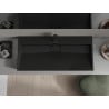 Mexen Ava countertop washbasin made of conglomerate 1/O 100 x 46 cm, black - 23011071