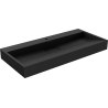 Mexen Ava countertop washbasin made of conglomerate 1/O 100 x 46 cm, black - 23011071