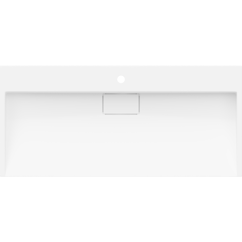 Mexen Ava countertop sink made of conglomerate 1/O 100 x 46 cm, white - 23011001