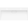 Mexen Ava conglomerate countertop washbasin 2/O 100 x 46 cm, White - 23011002
