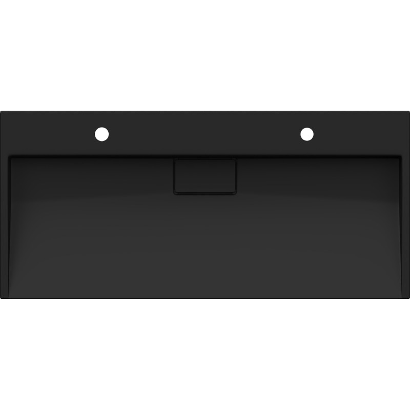Mexen Ava countertop washbasin made of conglomerate 2/O 100 x 46 cm, black - 23011072