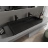 Mexen Ava countertop basin made of conglomerate 2/O 100 x 46 cm, black - 23011072