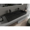 Mexen Ava countertop washbasin made of conglomerate 2/O 100 x 46 cm, black - 23011072