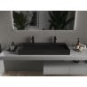 Mexen Ava countertop basin made of conglomerate 2/O 100 x 46 cm, black - 23011072