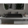 Mexen Ava countertop washbasin made of conglomerate 2/O 100 x 46 cm, black - 23011072