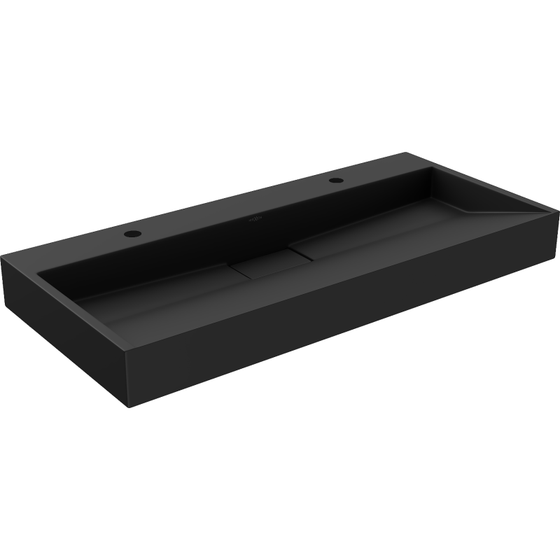 Mexen Ava countertop basin made of composite 2/O 100 x 46 cm, black - 23011072