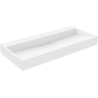 Mexen Ava countertop sink made of conglomerate 1/O 100 x 46 cm, white - 23011001
