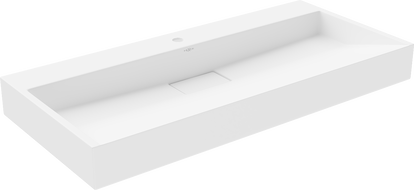 Mexen Ava conglomerate countertop washbasin 1-Hole 100 x 46 cm, white - 23011001