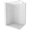 Mexen Kioto shower screen 120 x 200 cm, ribbed 8 mm, Chrome - 800-120-101-01-09