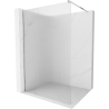 Mexen Kioto Walk-in Shower Wall 140 x 200 cm, Stripes 8 mm, Chrome - 800-140-101-01-09