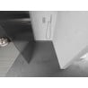 Mexen Kioto shower screen Walk-in 140 x 200 cm, stripes 8 mm, chrome - 800-140-101-01-09
