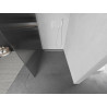 Mexen Kioto Walk-in Shower Screen 90 x 200 cm, Striped 8 mm, White - 800-090-101-20-09