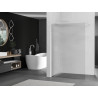 Mexen Kioto Walk-in Shower Screen 70 x 200 cm, Stripes 8 mm, White - 800-070-101-20-09