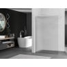 Mexen Kioto shower wall Walk-in 80 x 200 cm, stripes 8 mm, white - 800-080-101-20-09