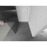 Mexen Kioto Walk-in shower screen 110 x 200 cm, striped 8 mm, white - 800-110-101-20-09