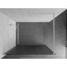 Mexen Kioto Walk-in shower screen 110 x 200 cm, striped 8 mm, white - 800-110-101-20-09