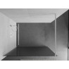 Mexen Kioto Walk-in shower wall 130 x 200 cm, stripes 8 mm, white - 800-130-101-20-09