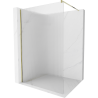 Mexen Kioto Walk-in Shower Wall 80 x 200 cm, Stripes 8 mm, Gold - 800-080-101-50-09