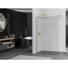Mexen Kioto Walk-in Shower Wall 80 x 200 cm, Striped 8 mm, Gold - 800-080-101-50-09