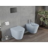 Mexen Rico Rimless WC bowl with soft-closing slim seat, duroplast, matte gray-blue - 30724069