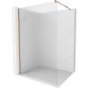 Mexen Kioto Walk-in Shower Wall 90 x 200 cm, Stripes 8 mm, Rose Gold - 800-090-101-60-09
