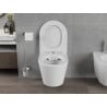 Mexen Rico rimless toilet bowl with a slow-closing slim seat, duroplast, matte white - 30724001