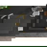 Mexen Leo 1-compartment granite sink with a drip tray and kitchen mixer tap Savita, spotted black - 6501-76-672601-50